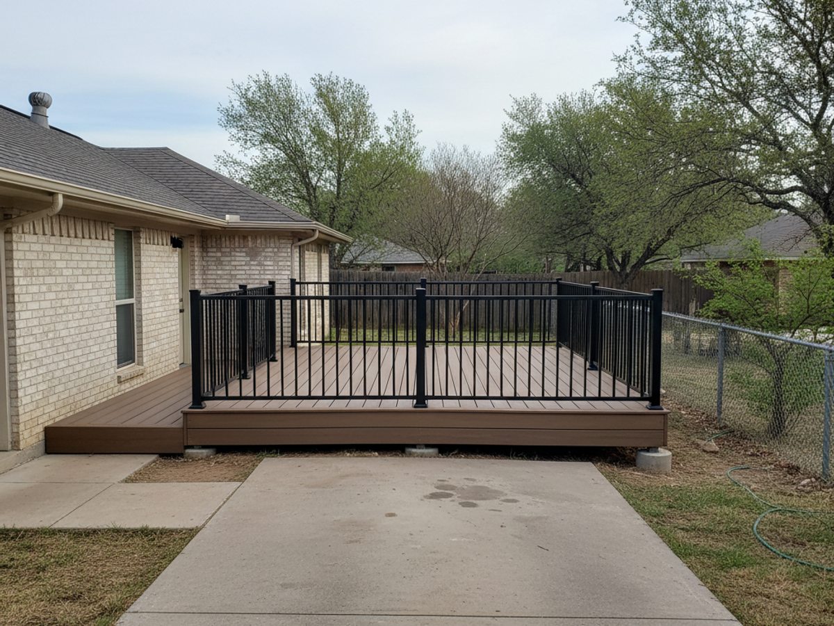 Composite Decking Installation completed by Allied Deck Solutions in Harlingen, TX
