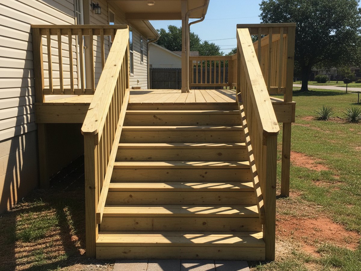 Multi-Level Deck Construction completed by Allied Deck Solutions in Donna, TX