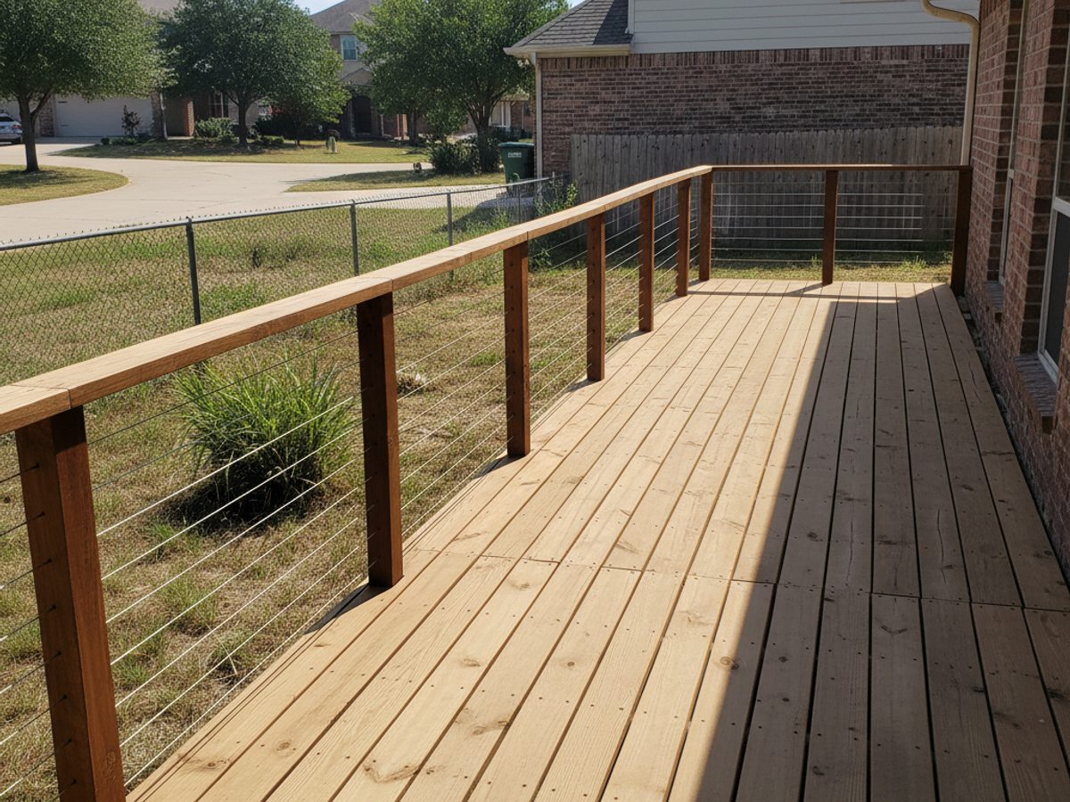 Deck Staining & Sealing completed by Allied Deck Solutions in Edinburg, TX