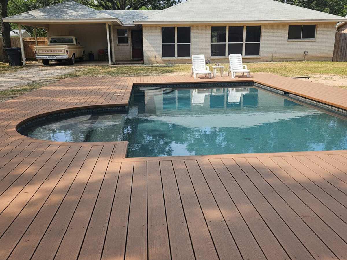Composite Decking Installation completed by Allied Deck Solutions in Mission, TX