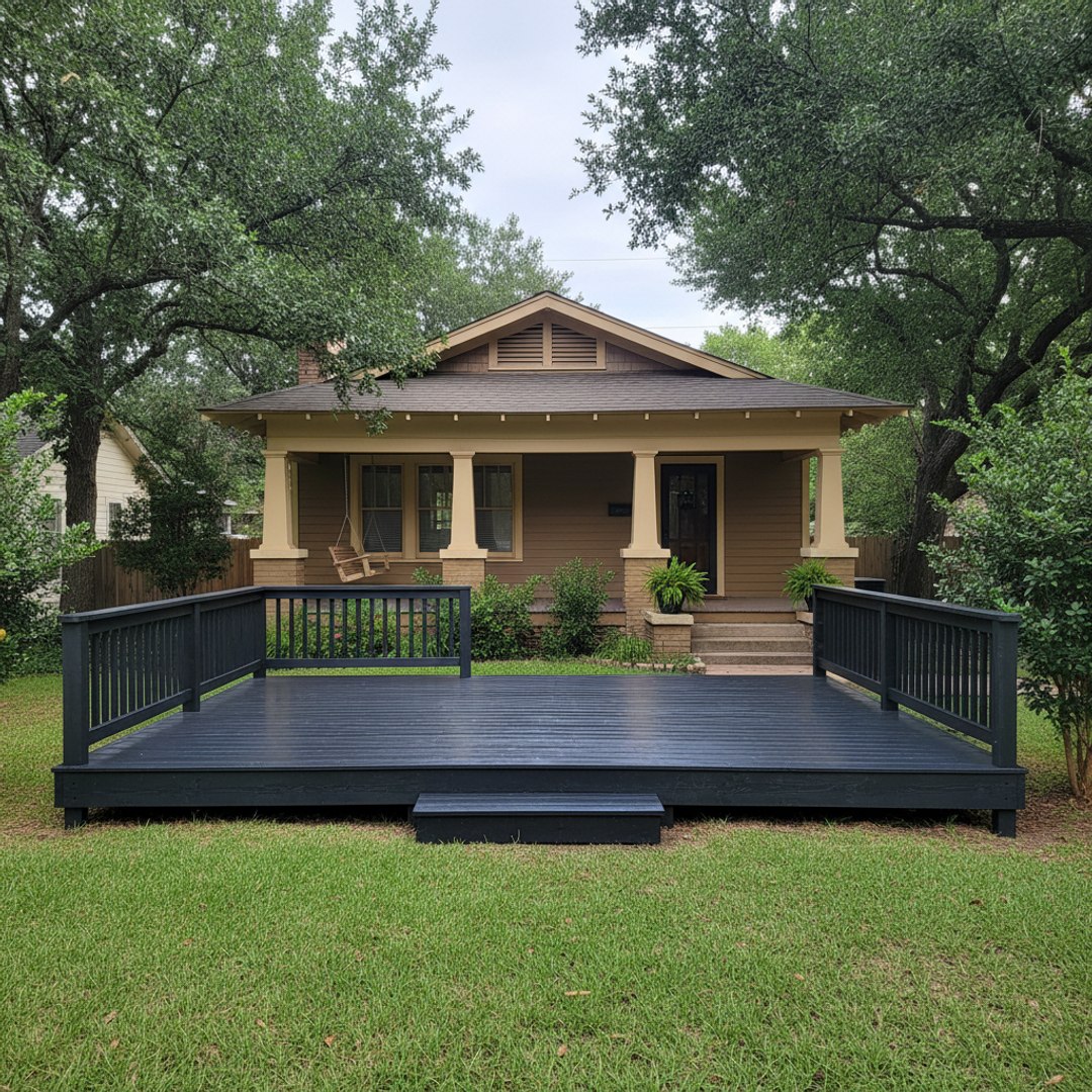 Custom Deck Design completed by Allied Deck Solutions in McAllen, TX